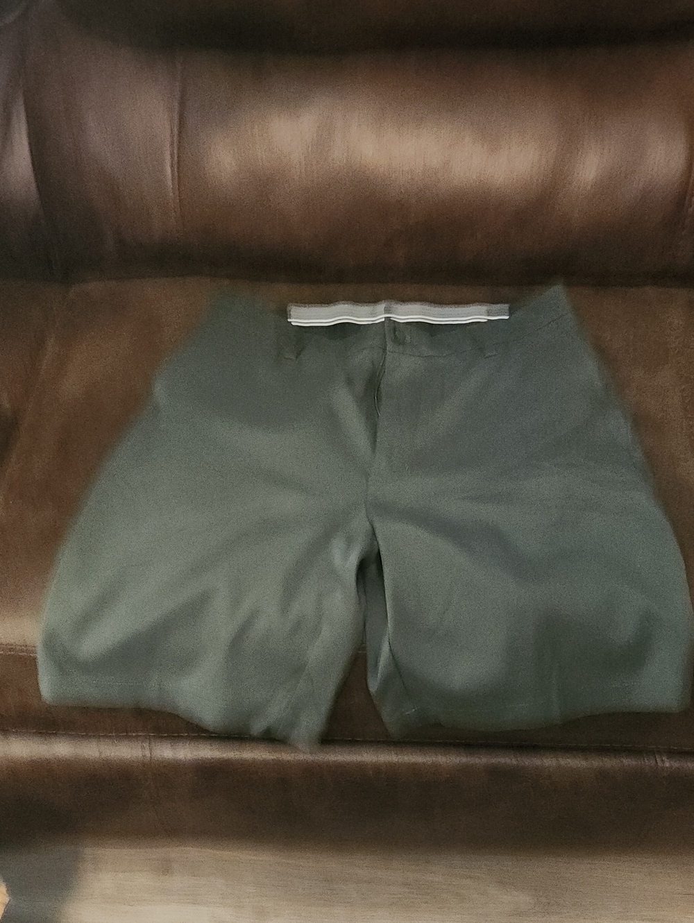 Amazon Essentials Olive Green Flat-Front Men's Shorts